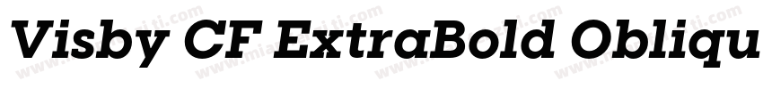 Visby CF ExtraBold Oblique字体转换